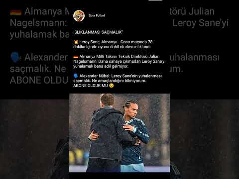 Leroy Sane’ye Büyük Tepki: "Islıklanması Saçmalık!