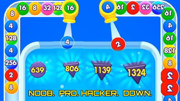 Bounce Merge | Noob vs Pro vs Hacker in bounce merge