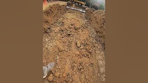 EXCAVATION SECRETS! SLOT DOZING WITH AN EXCAVATOR #Shorts #short