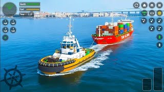 Real Cargo Ship Simulator 3D Gameplay 🚢 | Sea Rescue Mission | Mobile Ship Simulator Android screenshot 5