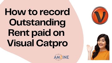 Topic- 69. How to record Outstanding Rent paid entry on Visual Catpro #job-orientedcourses #Amzine