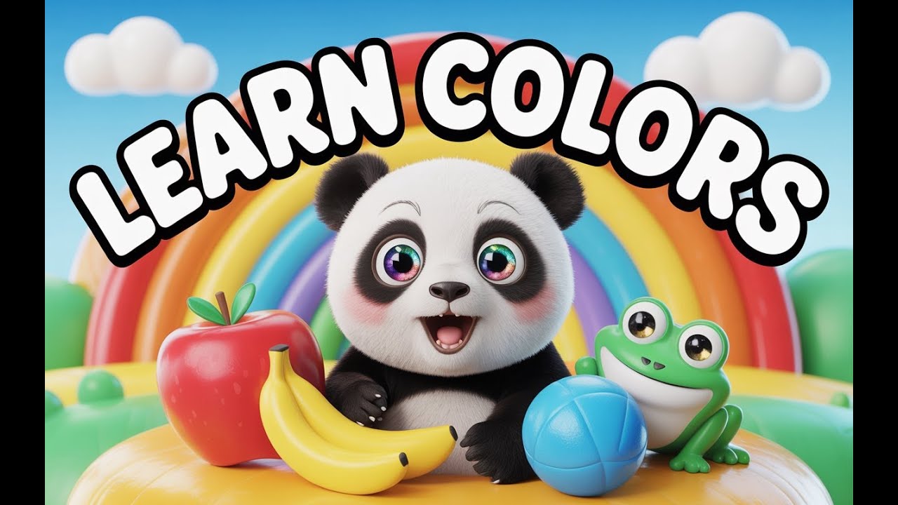 Learn Colors with Baby Panda 🐼 | Fun Cartoon for Kids