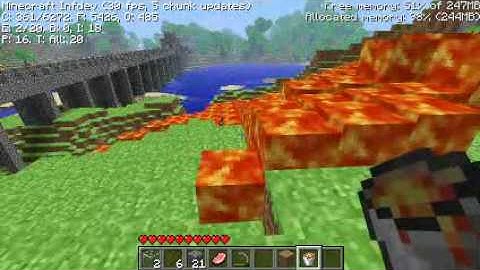 Minecraft Infdev - New World - Water Demonstration 6