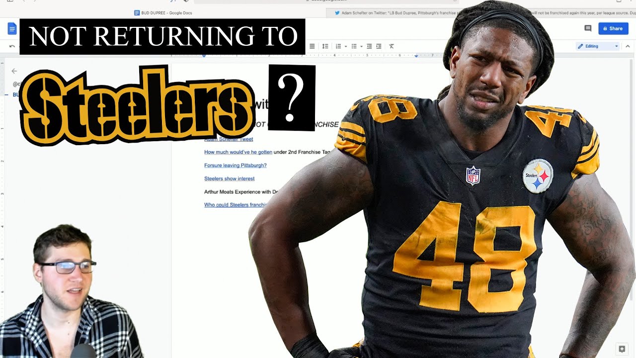the STEELERS do not place FRANCHISE TAG on BUD DUPREE