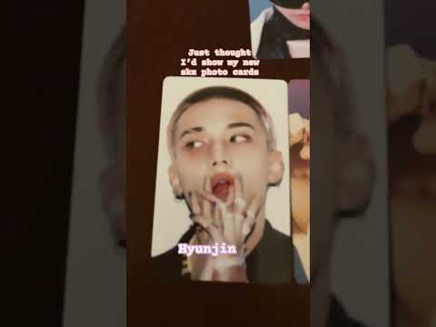 I Have Too Many Cards To Show I M Still Waiting For My Photo Book Hyunjin Photocards Skz Paro