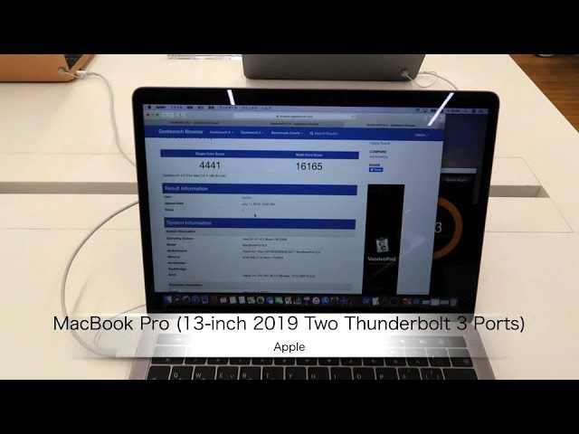 MacBook Pro (13-inch 2019 Two Thunderbolt 3 Ports)の紹介