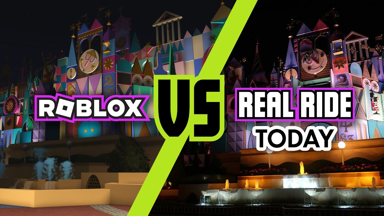 “It's a small world” Roblox [VS] Real life! Tokyo Disneyland