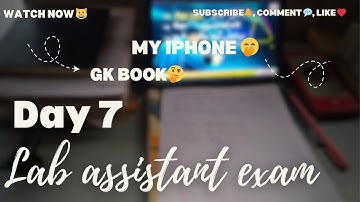 📚Day 7 | Lab assistant exam 2025| today study vlogs 