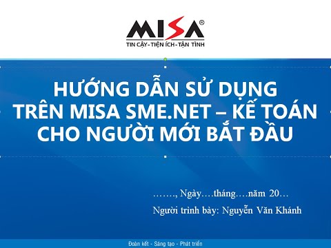 Video Hướng dẫn sử dụng PMKT Misa/Kế toán cho người mới bắt... - YouTube
