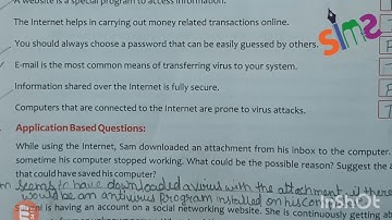 Class 3/Subject. Computer/chapter 8. Internet An Introduction (exercises) by Ms.Anjum