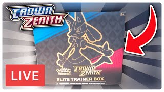 *NEW* CROWN ZENITH Elite Trainer Box Opening (LIVE)