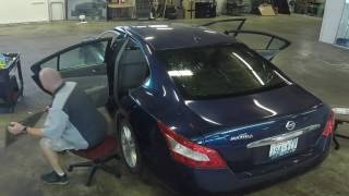 Spokane Sunscreen - Automotive Film Installation on a Nizzan Maxima