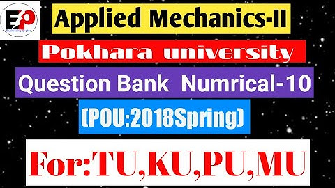Applied Mechanics-II system of particles numerical- 10 ( po.u 2018 spring-15 marks) #pu #ku #tu #mu