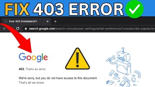 Fix "403 Forbidden" Error | Access to This Resource on The Server Is Denied