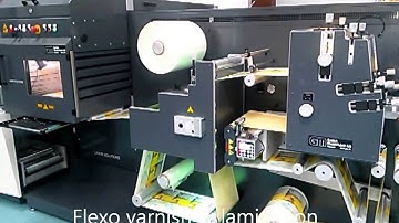 Laser die cutter for self adhesive labels printed on HP INDIGO press
