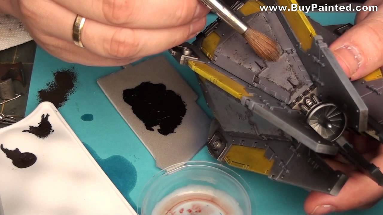 How to paint the water stains? Warhammer 40k painting tutorial