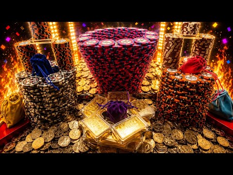 Risking it all on 5 Quarters high limit coin pusher