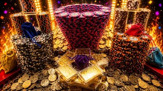 Risking it all on 5 Quarters high limit coin pusher