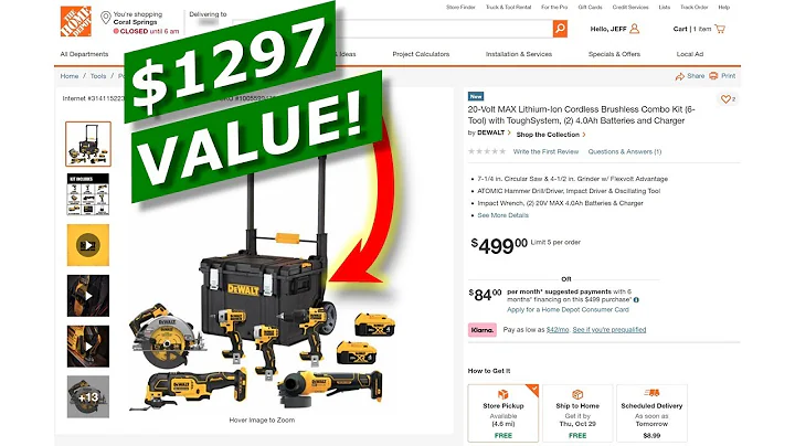 Dewalt 6 Tool Kit: BEST Deal Christmas 2020? DCKTS600M2