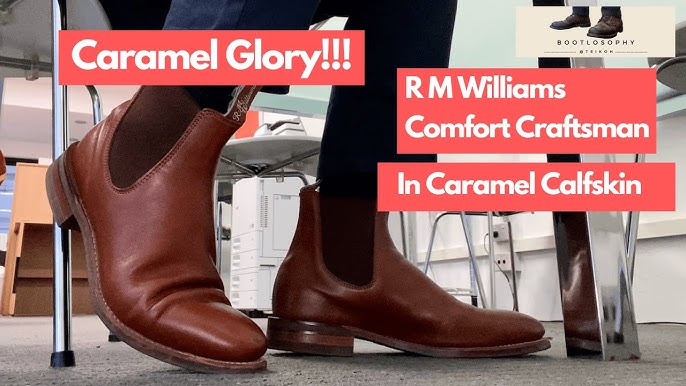 RM Williams Comfort Craftsman Boots (Nutmeg) from A Hume Country Clothing  on Vimeo