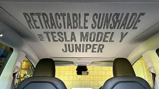 Retractable Sunshade for Model Y Juniper