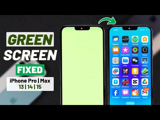 Fix- iPhone 13 Pro Max Stuck In Green Screen! - YouTube
