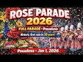 Rose Parade 2026 in Pasadena 🌹 Full Coverage