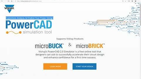 Vishay PowerCAD Tutorial
