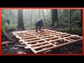 Man Builds WOOD CABIN in Just 15 Days in the Forest for $3000 | by @WildGnomos