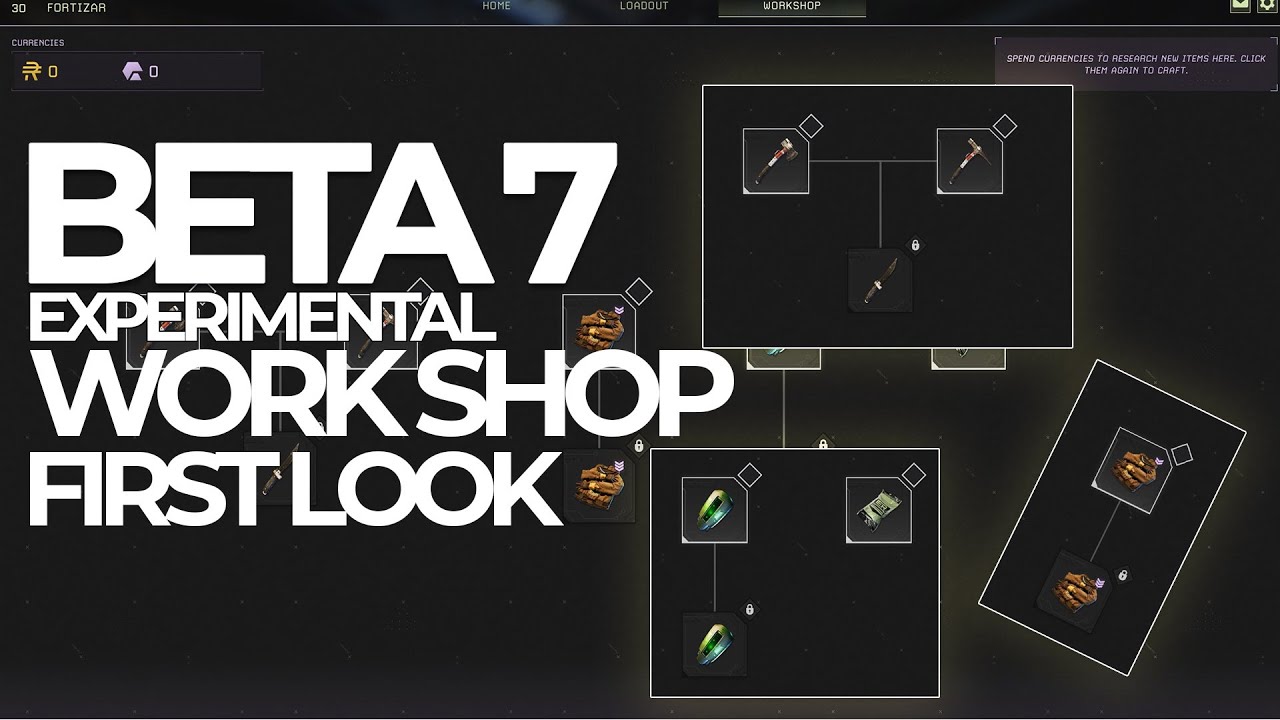 First look at Icarus beta 7 Workshop Exotic Tools and Suits