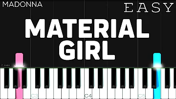 Madonna - Material Girl | EASY Piano Tutorial