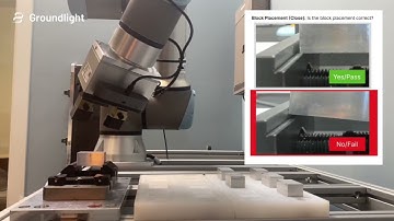 Collaborative robot to automate machine tending (with Groundlight AI