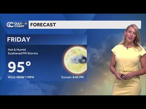 Gulf Coast Forecast Scattered Afternoon Storms On Friday Across SW Florida 