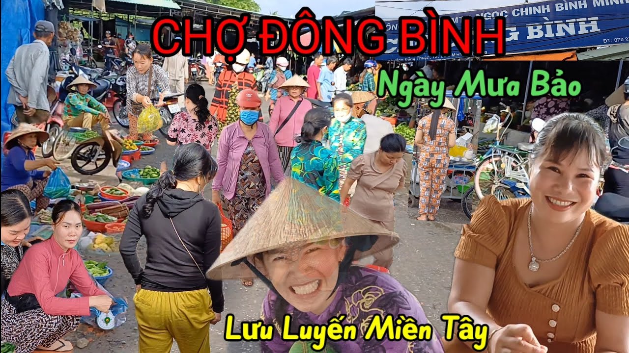 Chợ Đông Bình - Bình Minh Vĩnh Long, bà con ai cũng vui vẻ
