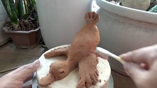 Making Sleeping Goose -  Pottery Idea At Home For Beginners
