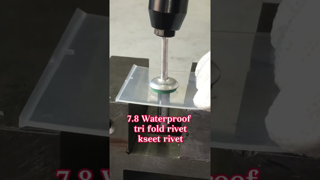 7.8 Structural Trifold Waterproof Rivet With Washer,Aluminium Load Spreading Rivet with EPDM Washer