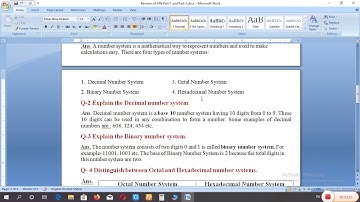 Class 7th Chapter-1(Number System) Back exercise 16 April 2020