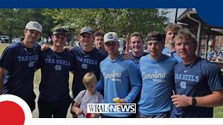 6 year old cancer survivor, Tar Heel fan in Omaha to cheer on UNC baseball team