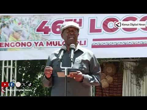 Mudavadi Observes A Minute Of Silence In Honour Of Raila Odinga During Logooli Festival