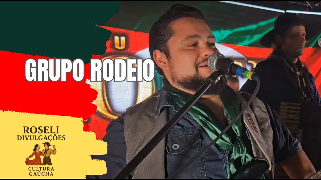 GRUPO  RODEIO NO PALCO DO CTG SENTINELAS  EM ALVORADA EM 13 DE ABRIL