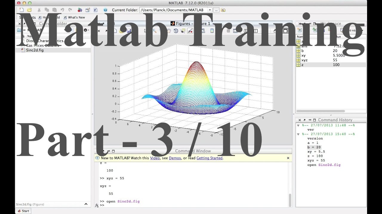 3. Matlab v8 Interface (Matlab-101 FREE DEMO) - YouTube