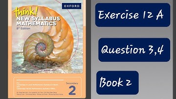 Exercise 12A (Sets and Probability) Question 3,4 Think New Syllabus Mathematics 8Th Edition Book 2