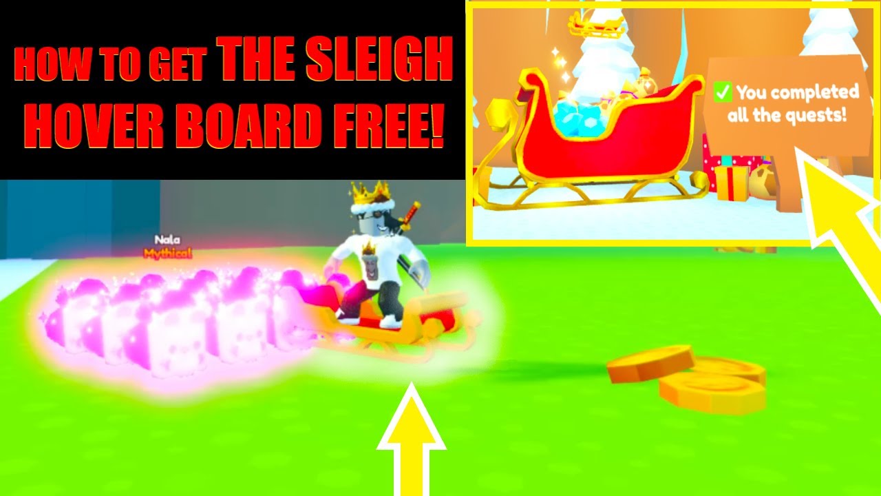 3 Easy steps to get your FREE hoverboard in Pet Simulator X #roblox #p