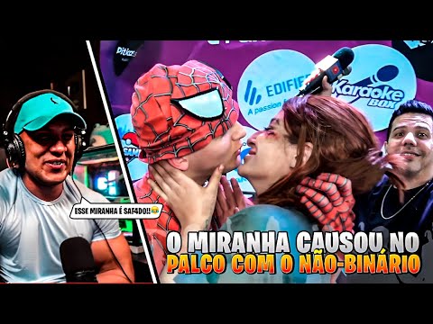 O MIRANHA CAUSOU NO PALCO!! HUDSON REAGINDO