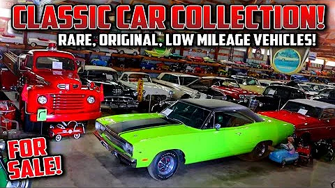 INCREDIBLE CLASSIC CAR COLLECTION! Rare, Original, Low Mileage Muscle Cars & Classic Cars! For Sale!