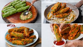 Palak Roll | Healthy Palak Snacks | Palak Patra Roll Recipe | Spinach Patra Roll | Palak Aloo Roll