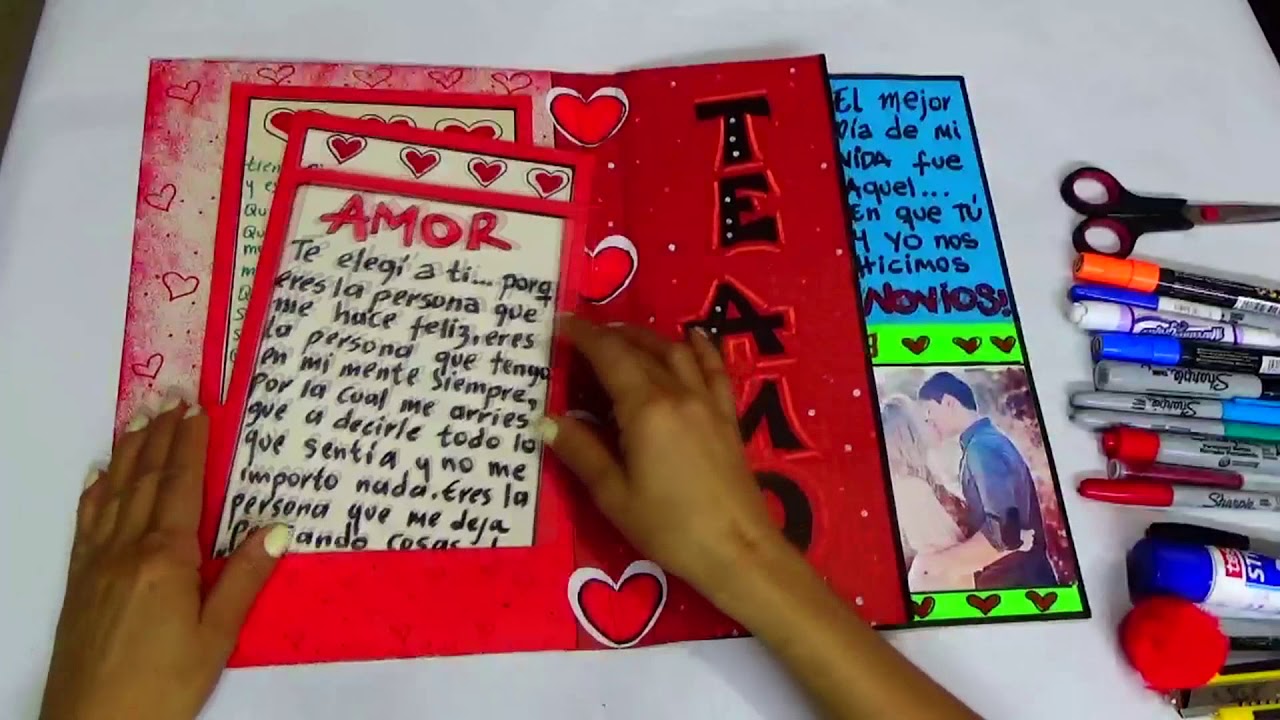 Tarjeta de Amor -Love Card- Creaciones betina que le regalo a mi novio por nuestro aniversario