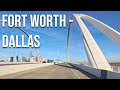 Fort worth texas to dallas texas drive with me on a texas highway