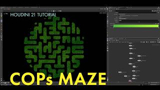 Houdini tutorial - COPs Maze