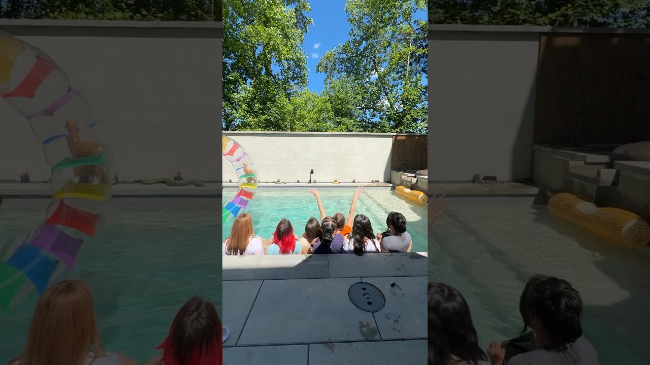 T-shirt tutorial at my boyfriends pool went wrong🤣*for fashion and educational purposes only*